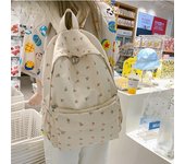 Mochila floral de moda para mujer, mochila impermeable de nailon, mochila para adolescentes, mochila escolar de gran capacidad, bolsa de viaje 31x13x42cm