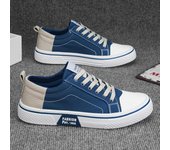 Zapatos de lona casuales de tela transpirable para hombre, zapatillas de deporte bajas con cordones para exteriores, zapatos sin cordones de moda. 39 verde