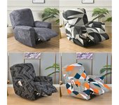 4 piezas de funda de sofá reclinable de flores para sala de estar, funda elástica para silla reclinable, fundas protectoras para sillón Relax de niño perezoso