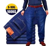 Pantalones vaqueros holgados de gran tamaño para hombre, pantalones casuales anchos, pantalones cargo para hombre, pantalones para hombre 46 azul