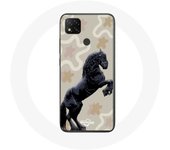Funda Xiaomi Redmi 9C Raza Caballo Frisón Negro