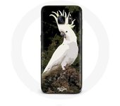 Coque pour samsung galaxy S6 edge Cacatoes Perroquets Blanc sur l'arbre