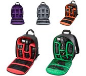 Mochila multifuncional para cámara de vídeo Digital DSLR, bolsa impermeable para foto de cámara al aire libre, funda para Nikon/Canon/DSLR rojo