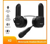 Auriculares Bluetooth para casco de motocicleta X2, montaje magnético, impermeables, control de voz, 400 mAh, 5.0 BT, llamadas manos libres, reproductor de música, altavoz para casco one-sided