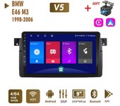 Radio estéreo para coche con Android para BMW E46 M3 318i 320i 325i 1998-2006, 2 Din, multimedia, Carplay, navegación, autorradio, GPS, WIFI, unidad principal 4+64 GB 1+16GB
