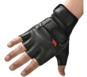 Hombre Levantamiento Pesas Gimnasio Entrenamiento Deporte Fitness Coche Deportivo Guantes Cuero