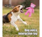 1/2 piezas de oso de peluche indestructible para perros, oso irrompible, juguete masticable para perros agresivos, oso de peluche chirriante interactivo para razas grandes 1pc