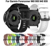 Correa de silicona para reloj inteligente Garmin Forerunner 965, 955, 945 y 935. color rosa