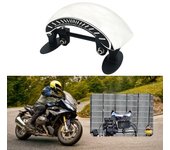 Para BMW R1250R R1250RS R1250RT espejo retrovisor gran angular R 1250 R/RS/RT parabrisas de motocicleta punto ciego de 180 grados Chrome