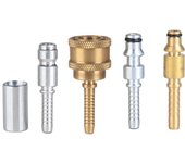 2 piezas de manguera de limpieza de agua para lavadora de coche, conector giratorio, accesorios de inserción de manguera de lavadora de alta presión 2#