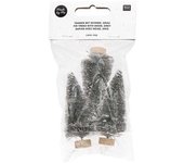 Set de 3 arboles de navidad de madera 7 cm