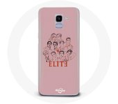 Coque pour Samsung Galaxy A8 2018 Elite Saison 5 Affiche personnages Fanart Logo