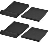 2 juegos/paquete de almohadillas de espuma acústica para aislamiento de altavoces de Monitor de estudio máx. Área utilizable de 11 * 7,4 pulgadas negro