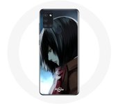 Coque pour Samsung Galaxy A21S Mikasa Ackerman Attaque des Titans Manga Anime