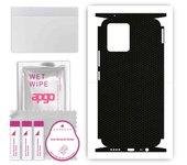 apgo Protective Skin Sticker for the back+sides compatible with Realme 8, Full Wrap Film, Foil, Vinyl - Pattern Matrix