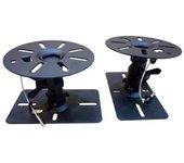 Juego de soportes de pared para altavoces Ace of Parts con capacidad de carga de 8 kg, ajuste de 2 unidades, SWB-101B negro