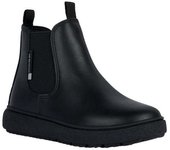 Geox Zapatos escolares de cuero para niños J Theleven B 1.5 UK negro