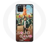 Coque Samsung Galaxy A12 Squid Game Série joueurs soldats poupée