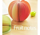 100 páginas de notas adhesivas con forma de pera, papel para rascar portátil con forma de fruta, decoración de escritorio, material de oficina Apple