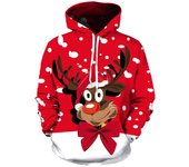 Sudadera con capucha para hombre, diseño de árbol de Navidad, Papá Noel, muñeco de nieve, con estampado 3D, para otoño e invierno, ropa de calle de talla grande 6XL