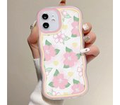 Funda de teléfono con flores para iPhone 13, funda para iPhone 15, 14 Pro, 12, 11 Pro Max, XR, XS, X, 7, 8 Plus, SE 2020, funda de silicona suave ondulada a prueba de golpes For iPhone SE 2022
