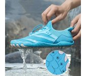 Zapatos de agua de secado rápido para hombres, playa al aire libre, natación, buceo, surf, zapatos para vadear, zapatos de agua para adultos, zapatillas de agua antideslizantes transpirables EU:35 blanco