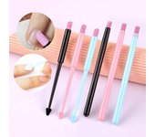 Lima de uñas de cuarzo exfoliante, removedor de cutículas, removedor de piel muerta, regalo perfecto, ligero, portátil, práctico, herramientas de manicura. 2 color rosa