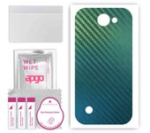 apgo Protective Skin Sticker for the back compatible with LG K30, Wrap Film, Foil, Vinyl - Pattern Carbon Chameleon CAKA1