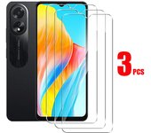 3 uds 3 uds vidrio templado para OPPO A18 6,56 pulgadas OPPO A38 OPPOA18 A 18 A 38 funda protectora de pantalla película protectora OPPO A38 blanco