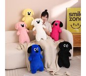 Muñeco de peluche con forma de perro y cojín multicolor para niña 60cm（0.65kg） rojo rosa