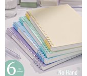 Libreta Macaron B5 con espiral desmontable y hojas sueltas antideslizantes
