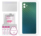 apgo Protective Skin Sticker for the back compatible with Samsung Galaxy M13 5G, Wrap Film, Foil, Vinyl - Pattern Carbon Chameleon CAKA1