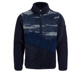 Craghoppers Mens National Trust Hathers Half Zip Fleece Top M azul oscuro