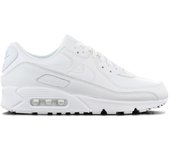 Nike Air Max 90 Leather - Triple White - Herren Sneakers Schuhe Weiß CZ5594-100 ORIGINAL EU 41 US 8 blanco