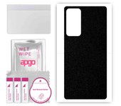 apgo Protective Skin Sticker for the back compatible with Motorola Edge 2021, Wrap Film, Foil, Vinyl - Pattern Matte Black