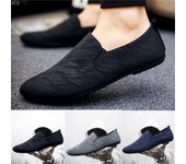 Zapatos perezosos retro de verano para hombres de moda Zapatos casuales de guisantes Zapatos casuales de Inglaterra 44 negro