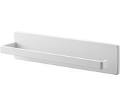 Gancho para papel de cocina Yamazaki Jitsugyo Film Hook, cuerpo blanco: Almacenamiento flotante en torre de 25 cm de ancho x 5,5 cm de profundidad x 6 cm de alto. Se puede usar vertical u horizontalmente. 2177