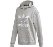 adidas Trefoil Hoodie, Sudadera gris Mujer 34 gris