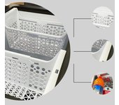 Cesta para congelador horizontal sin olor, estante de almacenamiento para congelador horizontal, organizador de almacenamiento para refrigerador de carga pesada, accesorios de cocina S