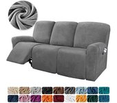 Funda de sofá reclinable de terciopelo de 1, 2 y 3 plazas, Protector elástico para sofá, fundas para sillón de relajación para niño perezoso, fundas elásticas para sofá 1 seater