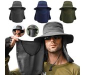 Con máscara, sombrero de pesca, gorra para el sol, Anti UV, sombrero para senderismo, gorras para el sol al aire libre, mujeres y hombres Style 3
