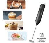 HMKH YSXX Espumador de Leche eléctrico de 1 Pieza, Mini agitador de café para Bebidas de Mano, Espumador Potente para Huevo, Leche, café, Herramientas para el hogar rojo