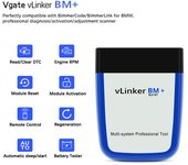 Vgate vLinker BM + para BMW Bimmercode BIMMERLINK ELM327 BT4.0 lector de códigos para automóvil herramienta de escaneo ELM 327 V2.2 OBD escáner OBD2 herramienta de diagnóstico de coche