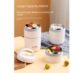 Taza térmica portátil de acero inoxidable Hengrun para almuerzo y sopa stainless steel folding spoon