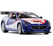 Modelo de coche de carreras deportivo Le Mans GT4 a escala 1/32 con sonido y luz, coche de juguete de aleación de metal fundido a presión para adultos y niños, regalo de colección 1/32-Size:15.5*5.8*4.2cm azul