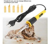 Pluma de pirograbado artesanal de madera y cuero, soldadores eléctricos para estufa de leña, 220V, 40W