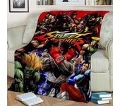 Manta de Gamer SF de Street Fighter Retro Game, manta suave para el hogar, dormitorio, cama, sofá, Picnic, viajes, oficina, manta para niños 30x40in