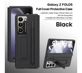 Funda de cuero plegable para teléfono Samsung Galaxy Z Fold4 con carcasa de teléfono con bolígrafo para Galaxy Z Fold 5, funda con soporte plegable Galaxy Z Fold4 negro