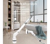 Cepillo de limpieza eléctrico multifuncional con carga USB, cepillo de baño, herramienta de limpieza de cocina, cepillo de limpieza del hogar