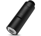 Grifo de repuesto para mezclador de fregadero, grifo giratorio con ahorro de agua, boquilla de ducha, rociador, cabezal de grifo negro